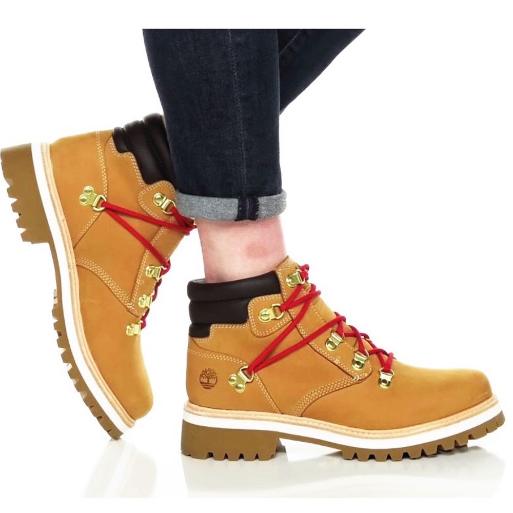 🆕{Timberland}Heritage Vibram Lux Waterproof Wheat Nubuck Holiday Boots Women’s